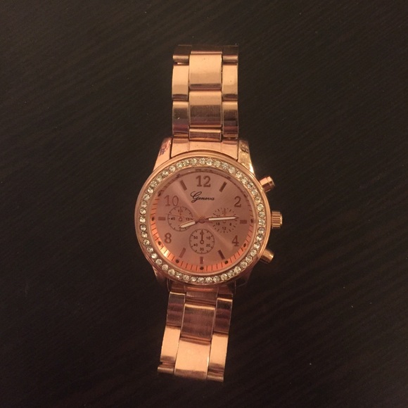 Rose Gold Geneva Watch