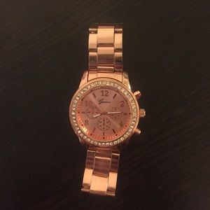 Rose Gold Geneva Watch