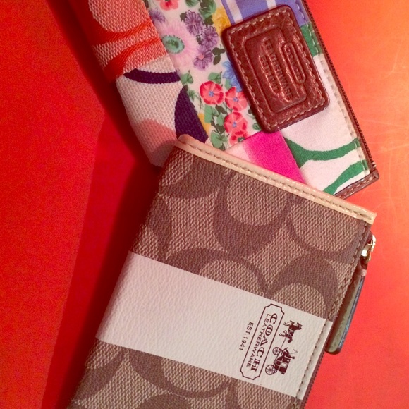 2 coach wallets!!