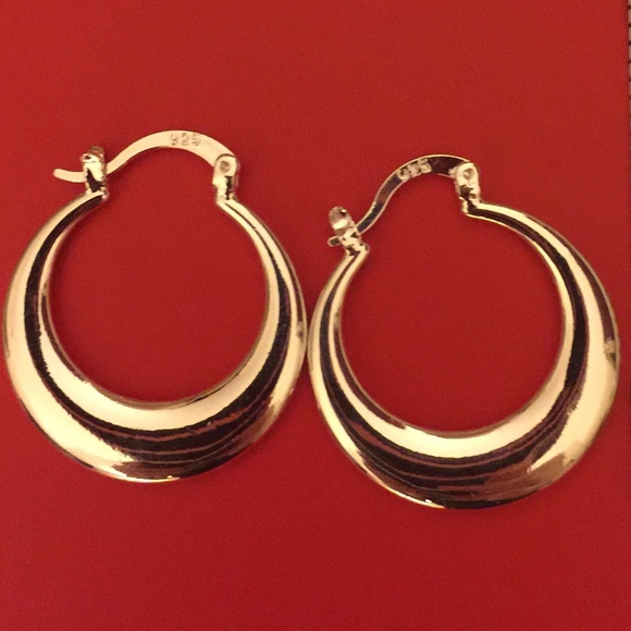 Stunning Sterling Silver Hoops