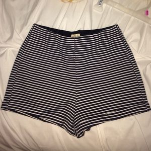 High Waisted Striped Shorts