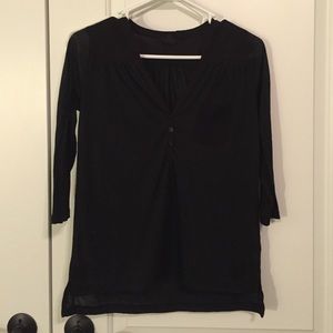 Black quarter length shirt