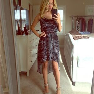 Express black and white dress