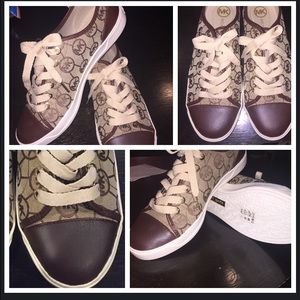 NWT Brown Michael Kors Sneakers.