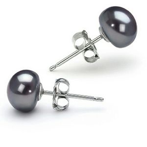 Freshwater natural black pearls