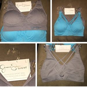 NWT Jessica Simpson 2-Pack Sports Bras