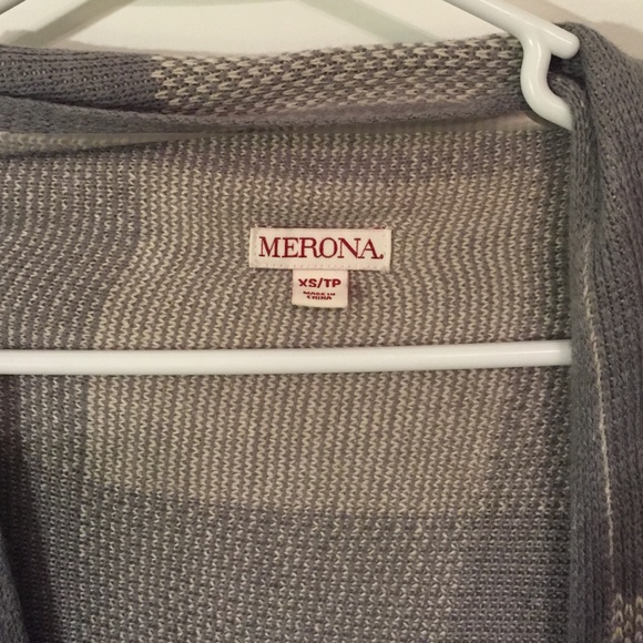 NWOT- gray  sweater cardigan - Picture 2 of 2