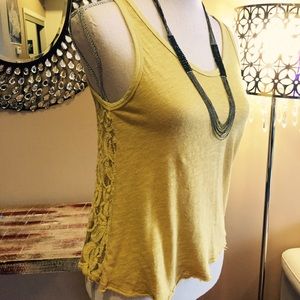 Lace Back Tank Top