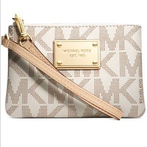 Jet Set Small Signature Wristlet