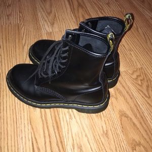Black matte Doc Martens