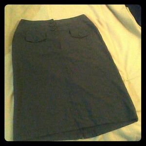 Grey larry levine stretch skirt