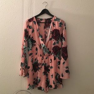 Floral romper Betsy Johnson inspired