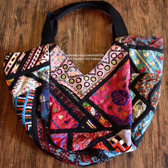 ANTIK BATIK Embroidered Bag Intricate Luxe Paris - Picture 2 of 5