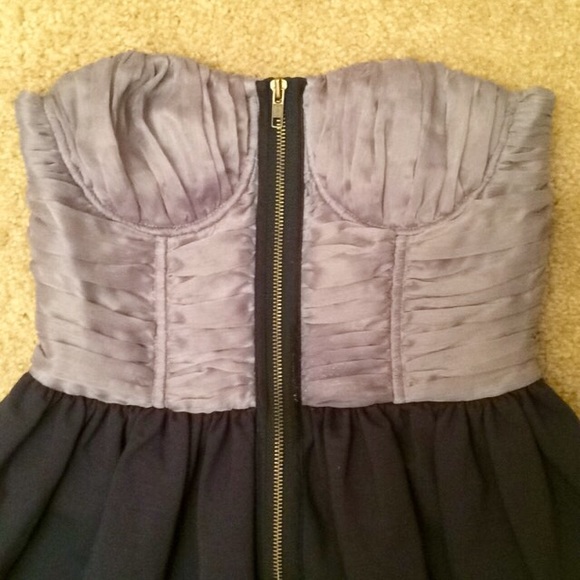 LaRok Size S Strapless Bustier Zip-Up MinI Dress - Picture 4 of 4