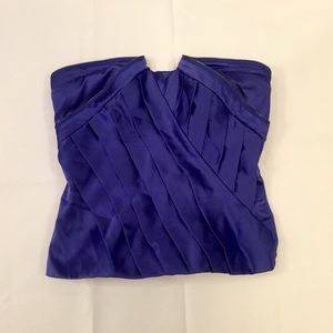 Bebe zip up strapless top