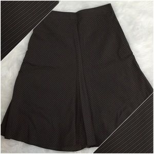 Banana Republic A-line Skirt Brown Stripes