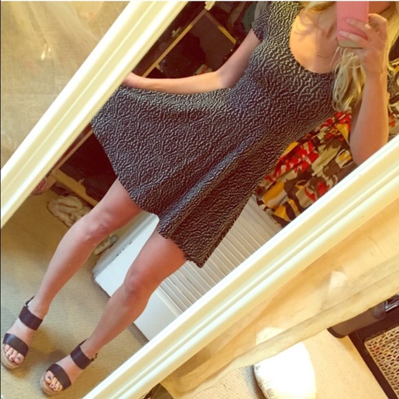 Textured Skater Dress