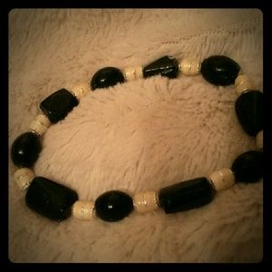 Bracelet black and cream