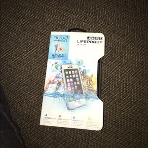 Brand new Nuud life proof iPhone 6 case grey/white