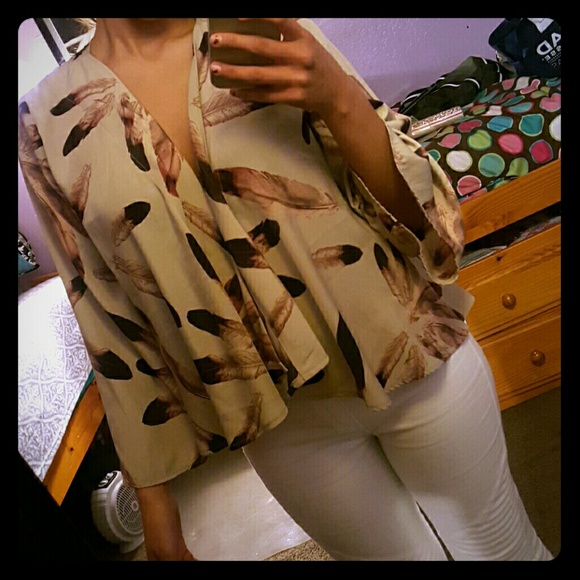 Amazing Feathered Blouse