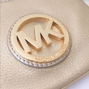 Michael Kors Fulton Gold Wristlet - Gold