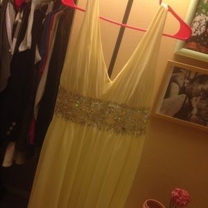 Yellow prom dress
