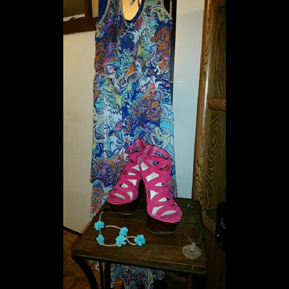 Summer Hi-Lo dress.