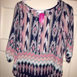 Multi color blouse.