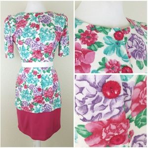  *vintage* lovely floral dress *vintage* lovely floral dress