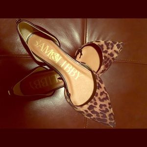 Sam & Libby Cheetah Pointed Flats