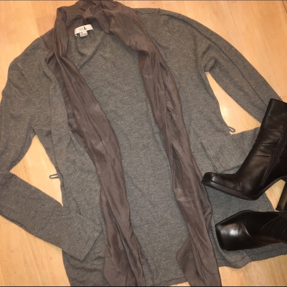 Gray cardigan