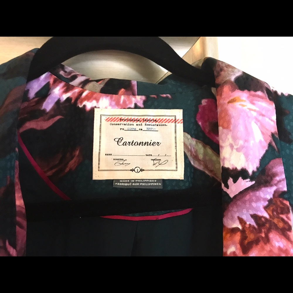 Cartonnier Green Floral Blazer - Picture 6 of 6