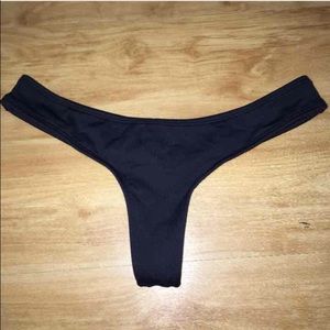 Black Seamless Bikini Bottom