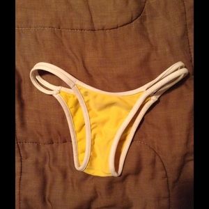 Yellow bikini bottom
