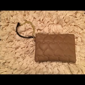 Betsey Johnson Tan Wristlet