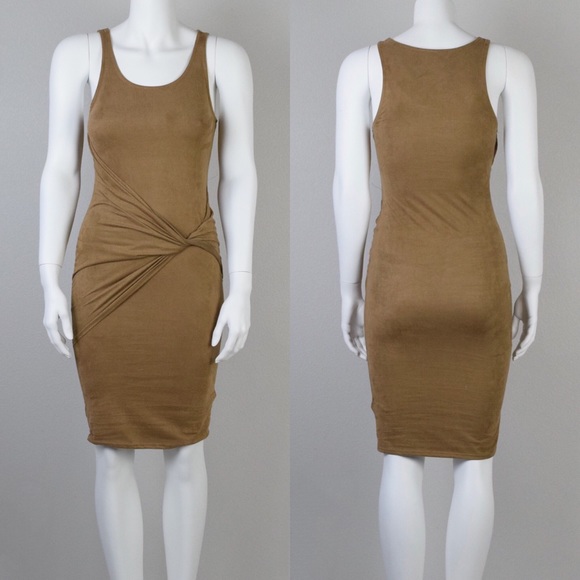 Zara Dresses & Skirts - Sueded maxi dress with twist detail
