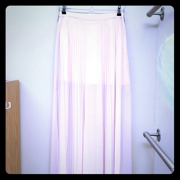 See through maxi skirt