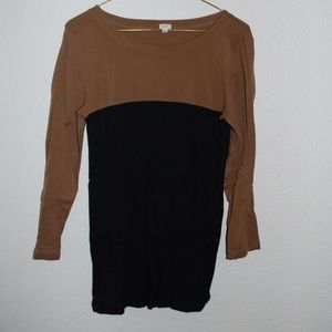 J. Crew Color Block Long Sleeve top