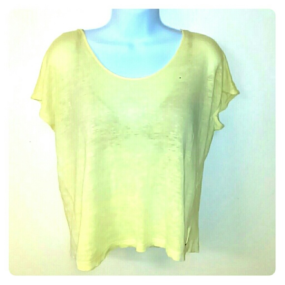 Armani Exchange yellow blouse