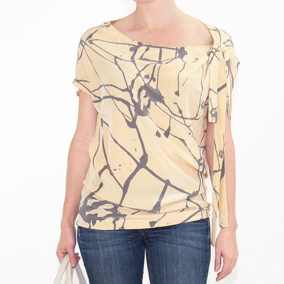 Robert Rodriguez Abstract Print Silk Tunic/Dress - Picture 2 of 3