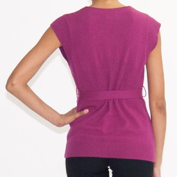 Robert Rodriguez Purple Cashmere Vest/Top - Picture 3 of 3