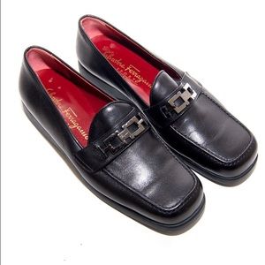 Salvatore Feragamo Leather Loafers