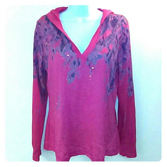 Nine West hoodie blouse