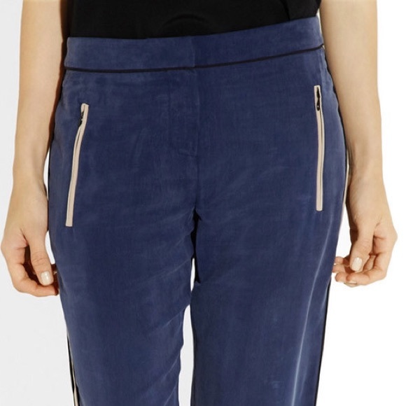 Tibi Striped Cupro-Blend Pant - Picture 2 of 4