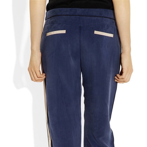 Tibi Striped Cupro-Blend Pant - Picture 4 of 4