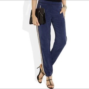 Tibi Striped Cupro-Blend Pant