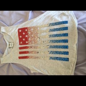 PINK Fourth of July tank top