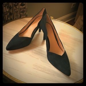 Cole Haan vintage inspired blue suede shoes.