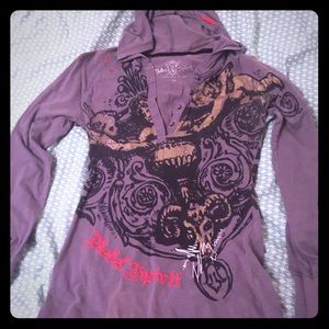 Rebel spirit hooded shirt