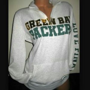 VS greenbay packers half zip